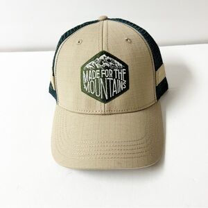 United by Blue Made for the Mountains Graphic Tan and Green Ballcap